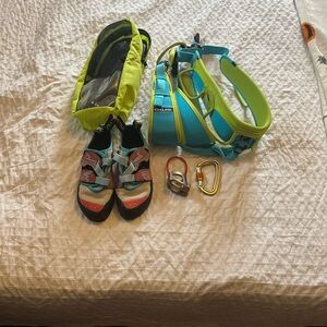 La Sportiva and Edelrid Climbing Harness Gear Set
